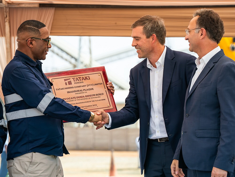 Global Critical Resources Corporation Reopens Tataki Mine with President Duma Boko
