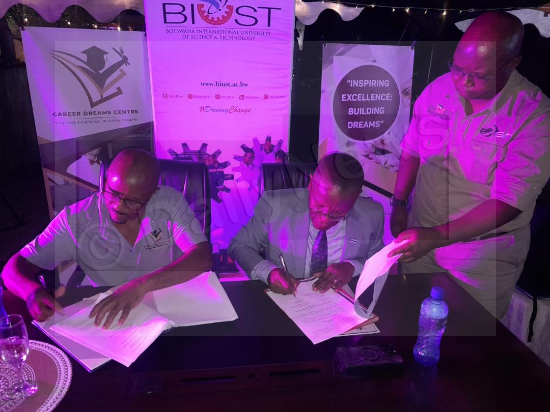 BIUST Career Dreams Center sign MOU