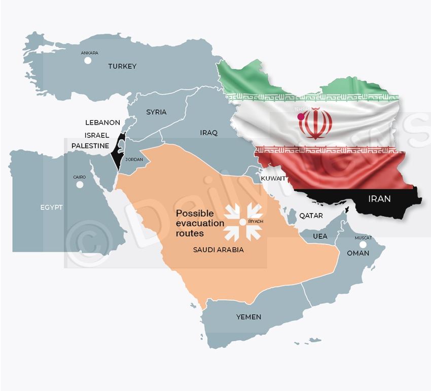 Evacuation from middle east commences