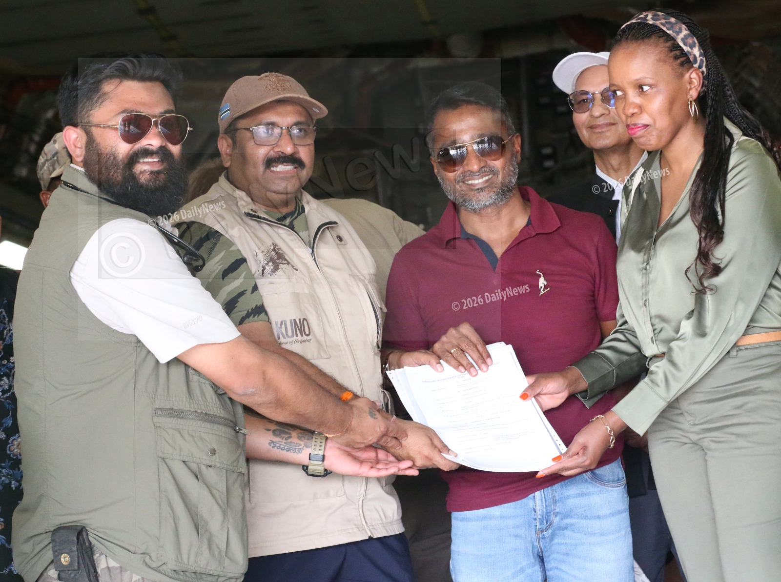 Donated cheetahs off to India